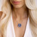 Diamond pendant with necklace and Sapphire My Joy4