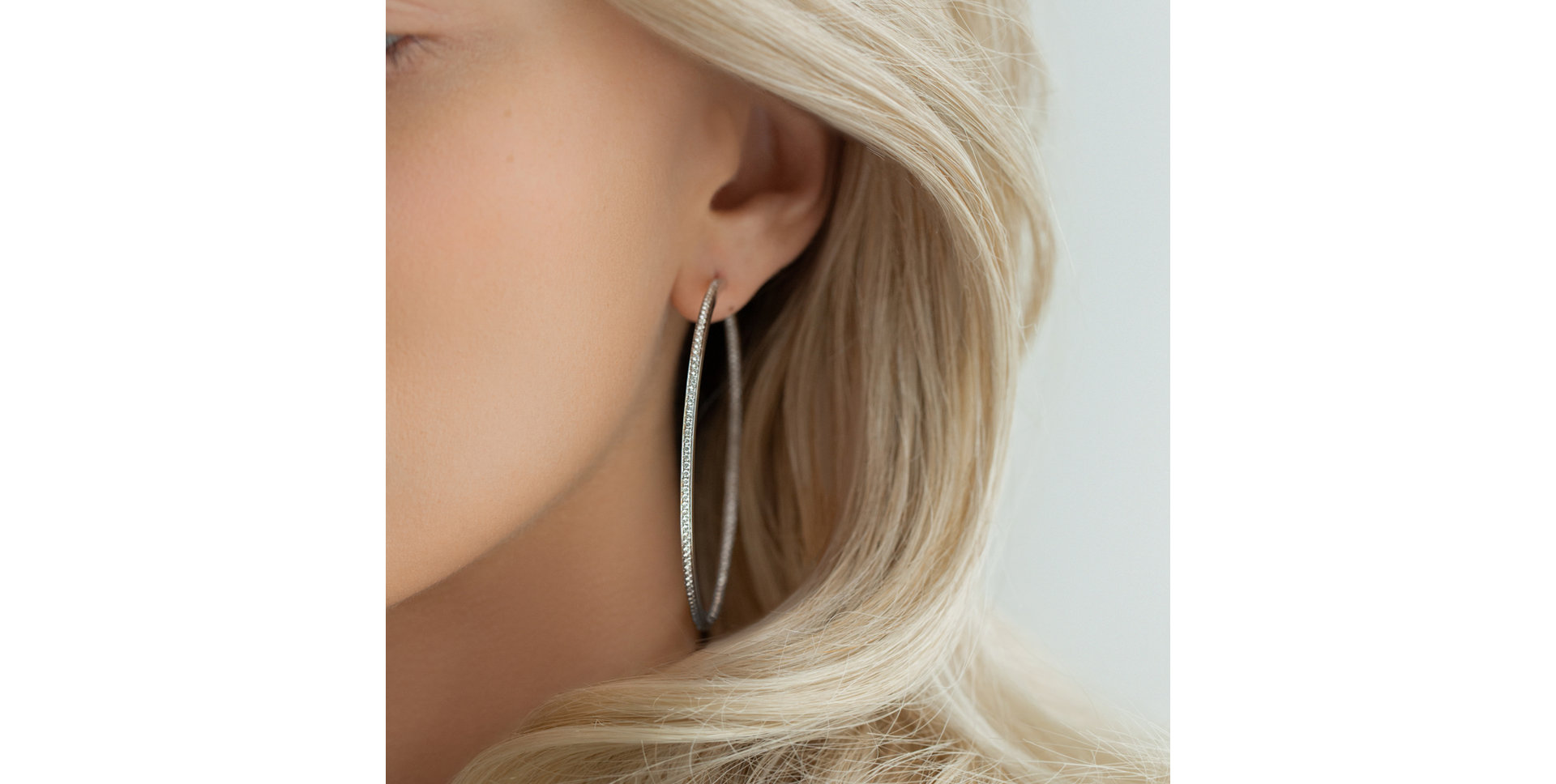 Diamond earrings Cirles of Winter