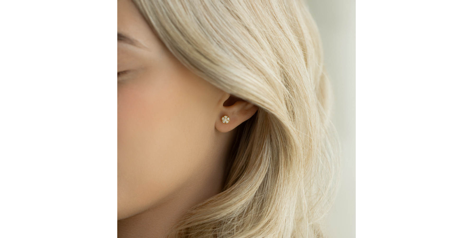 Diamond earrings Raindrops Stars