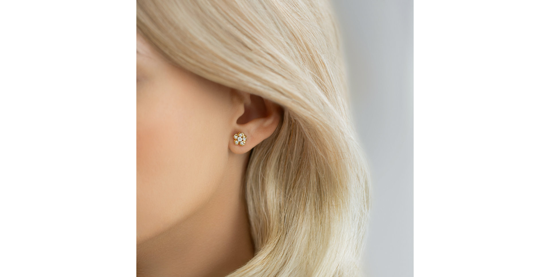 Diamond earrings Asters