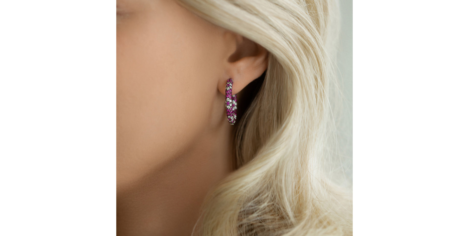 Diamond earrings and Ruby My Galaxy