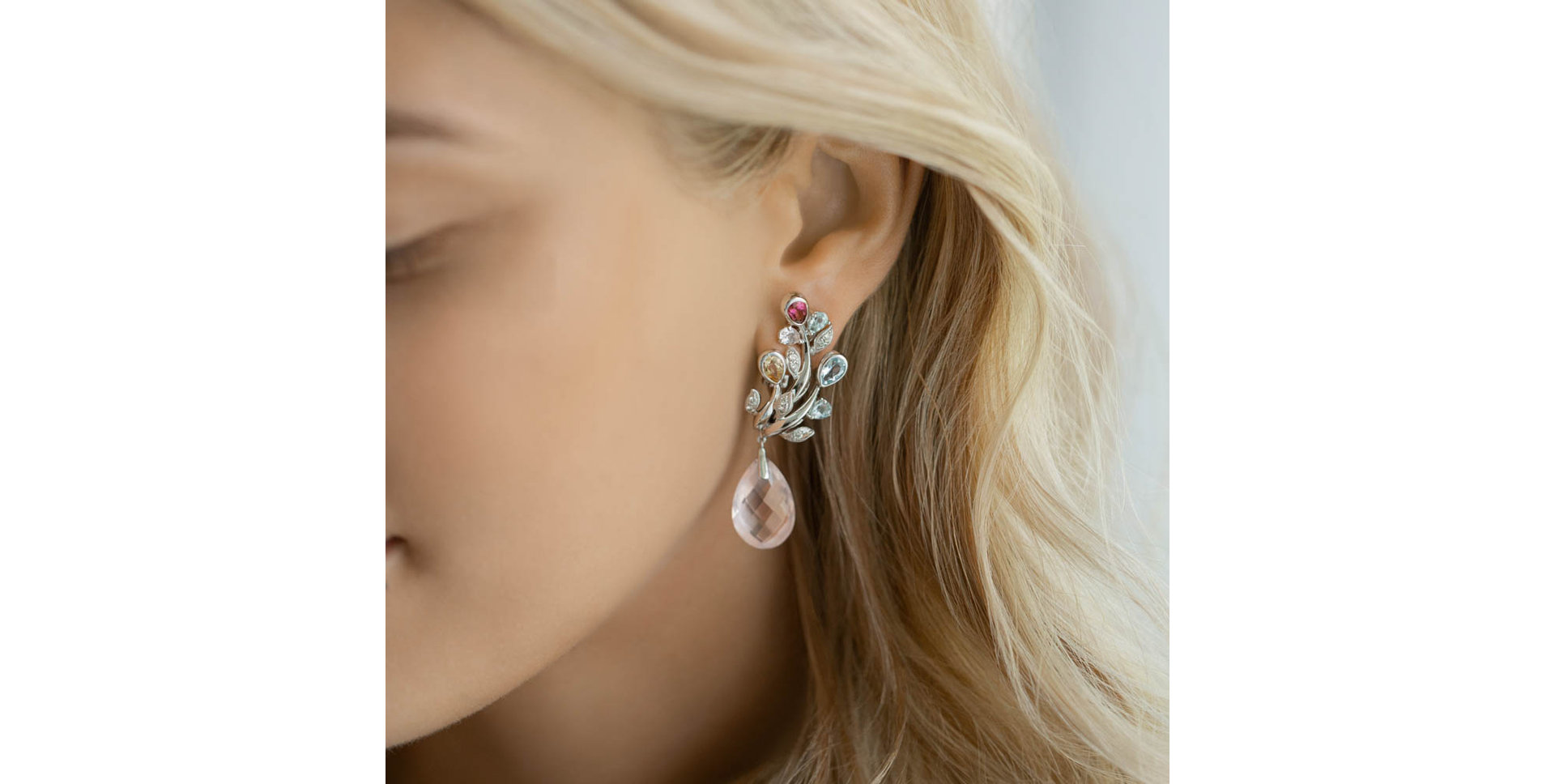 Diamond earrings and gemstones Faustus