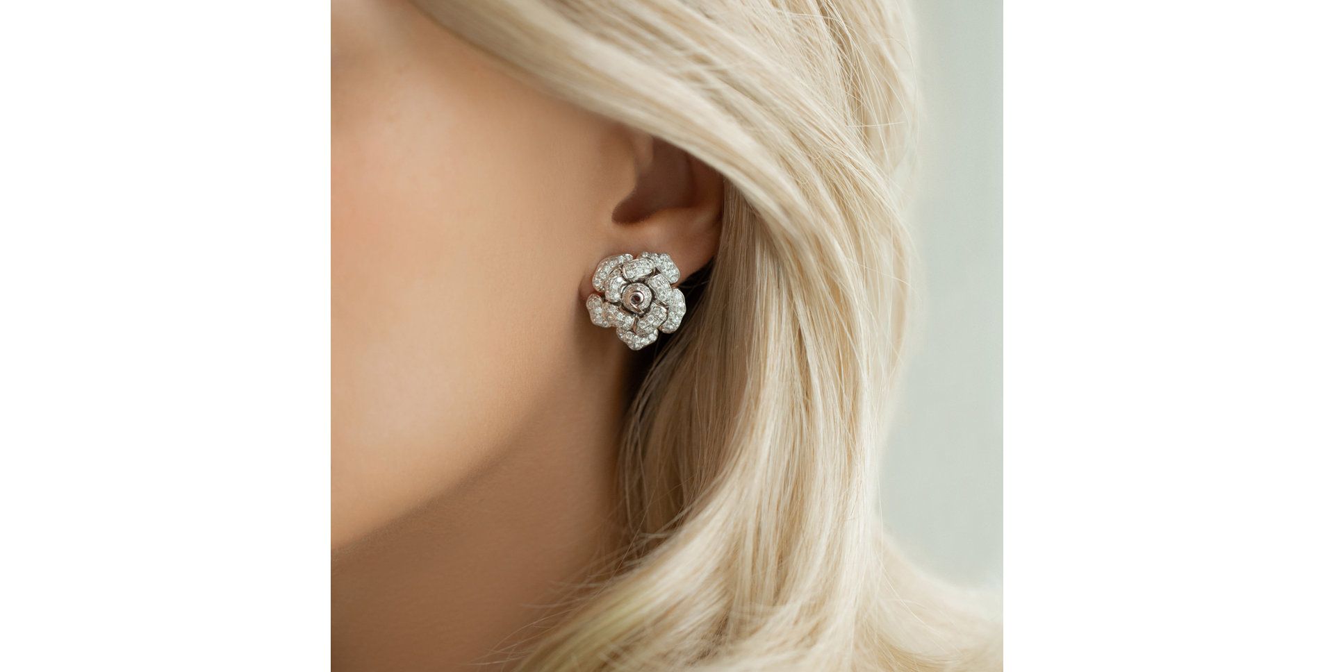 Diamond earrings Scheherazade Flower