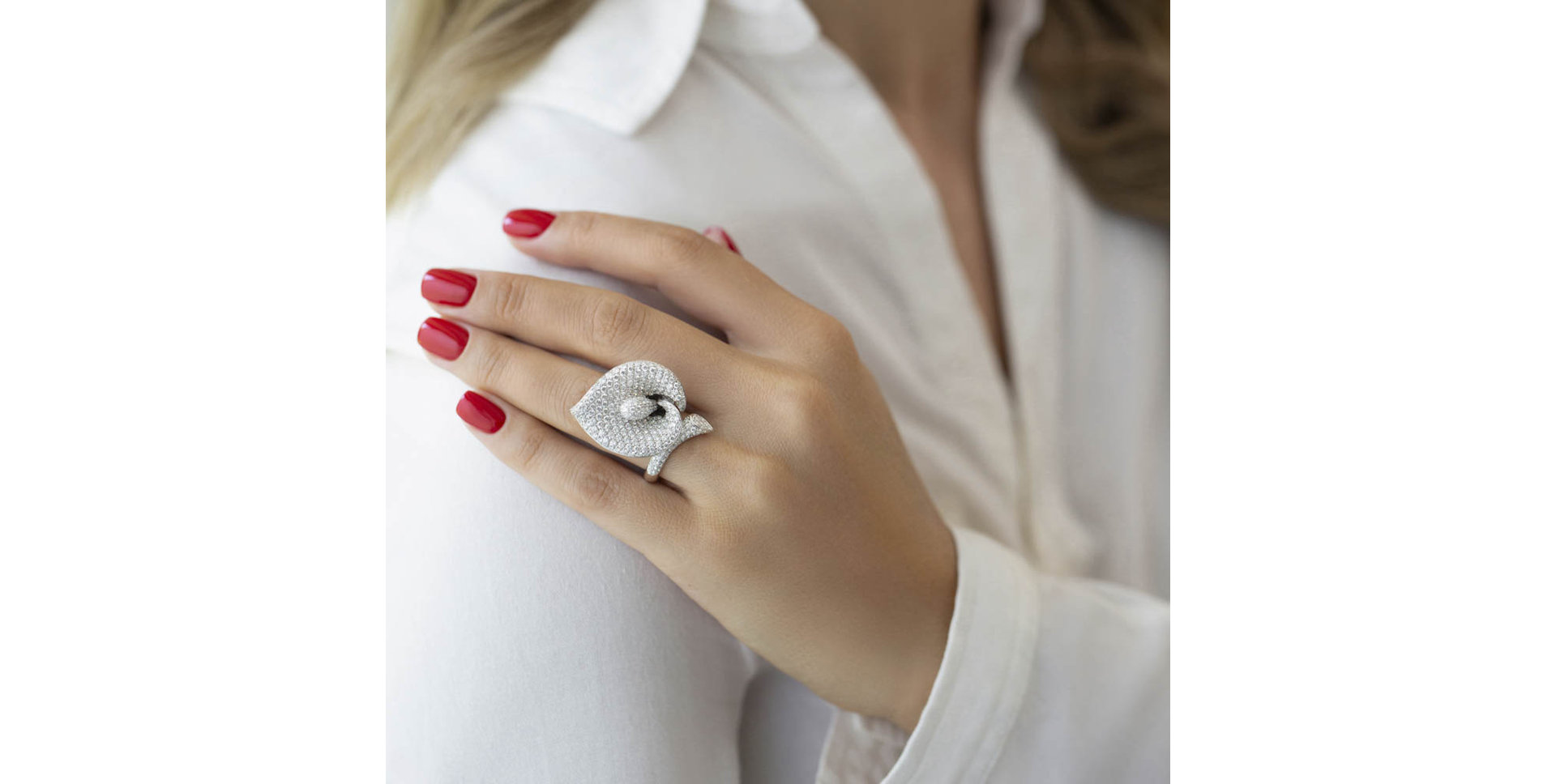 Diamond ring Ice Lily