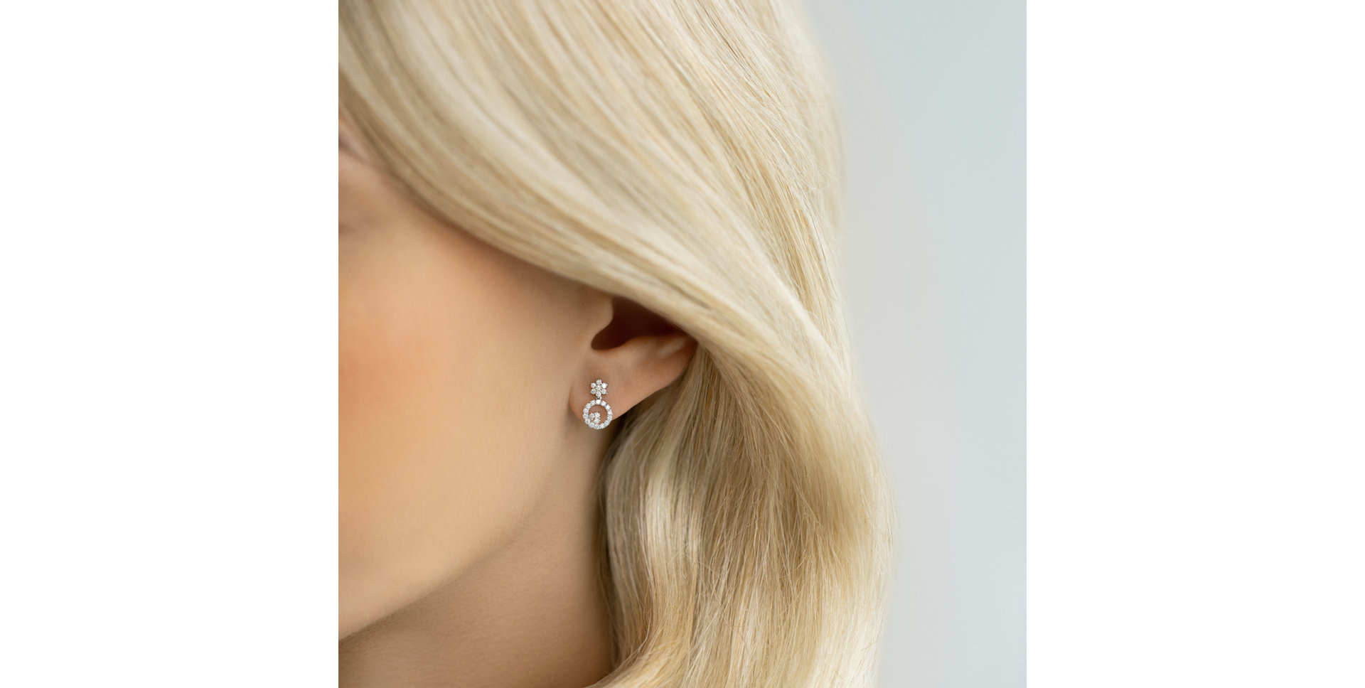 Diamond earrings Delicate Snow