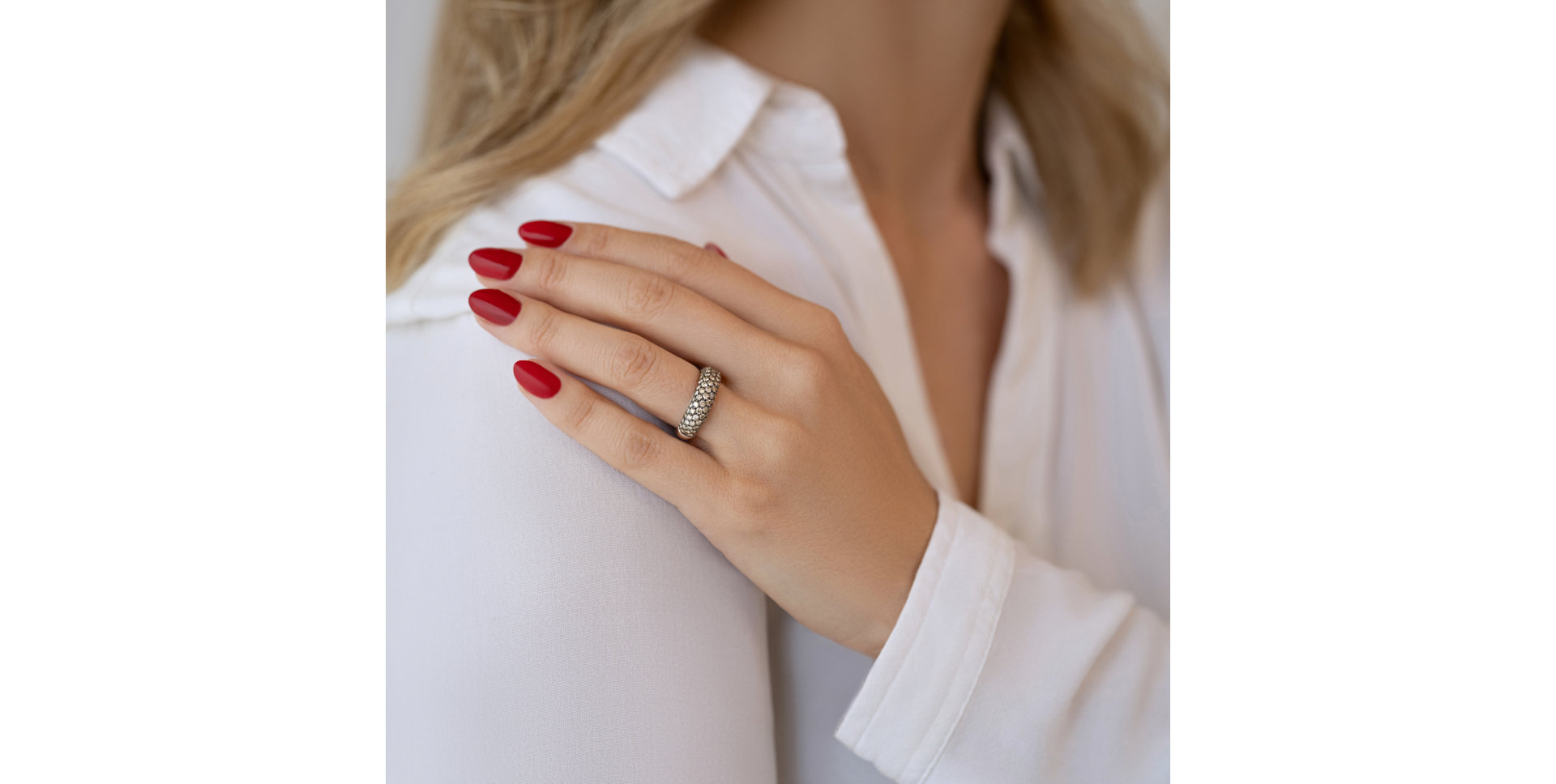 Ring with brown diamonds Elise