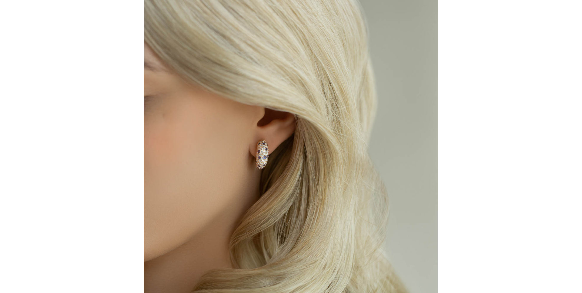 Diamond earrings and Sapphire Galaxy Fantasy