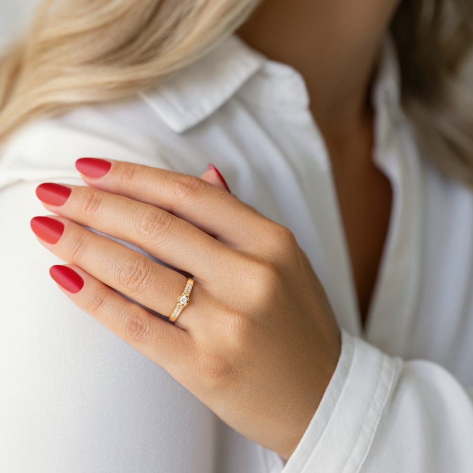 Diamond ring Moon Mosaic