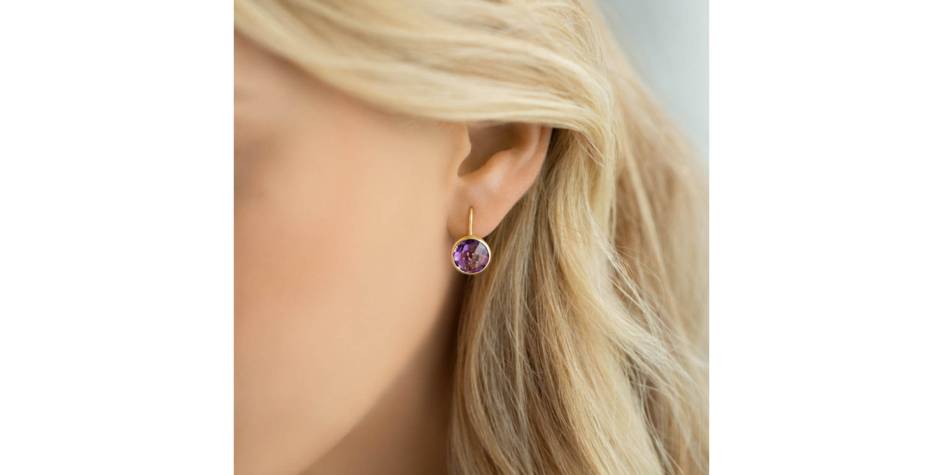 Earrings with Amethyst Eladia