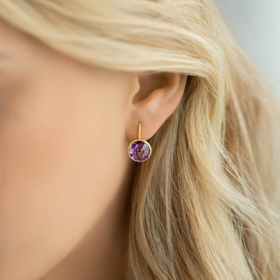 Earrings with Amethyst Eladia