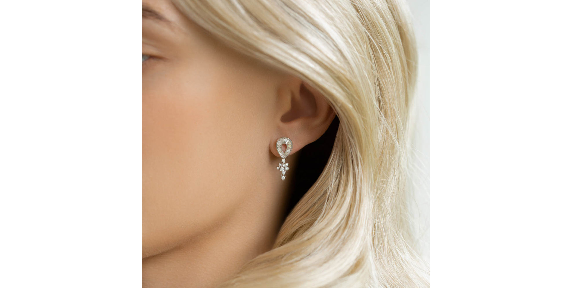 Diamond earrings Posh Kiss