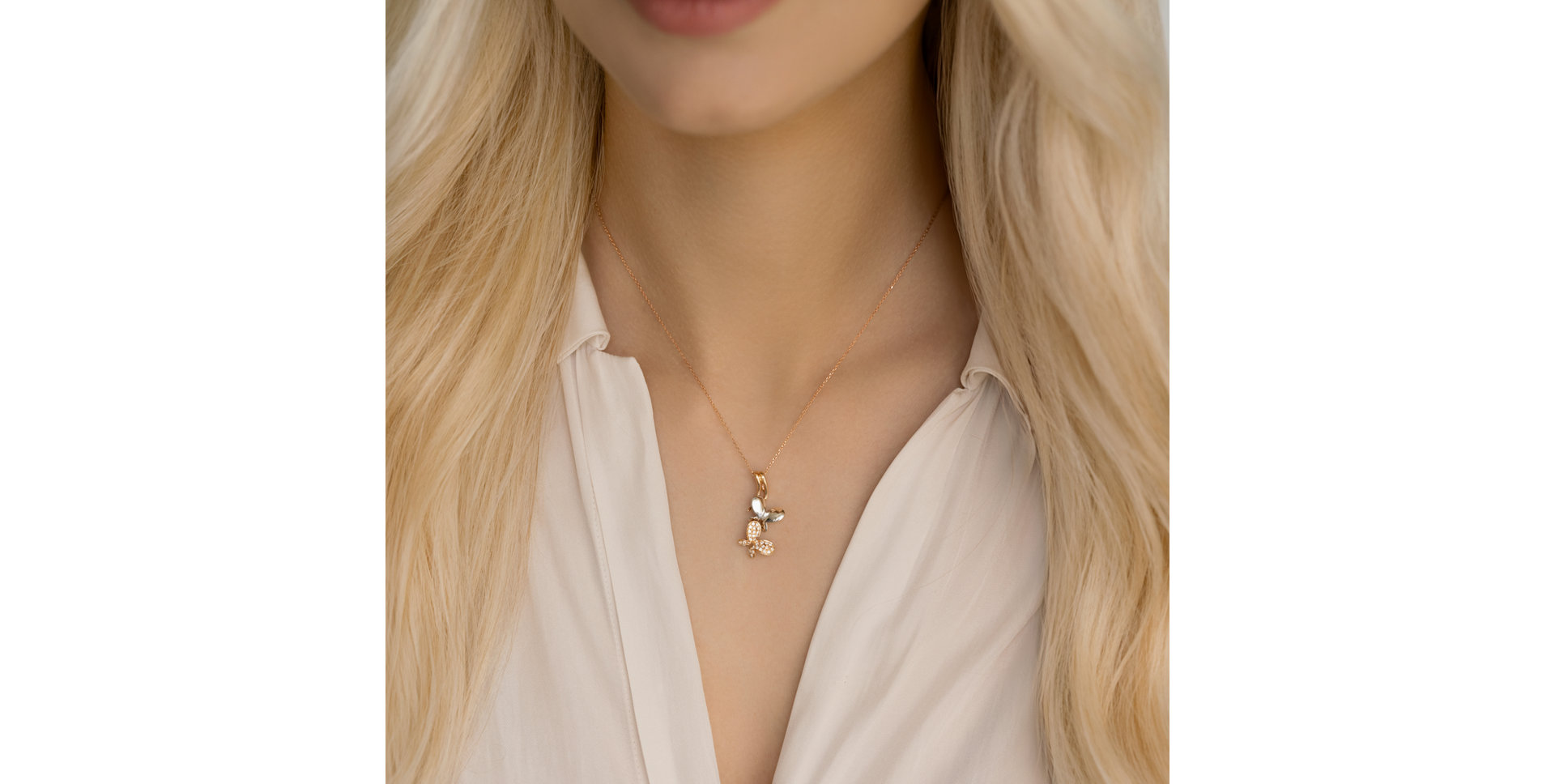Diamond pendant Butterfly Sin