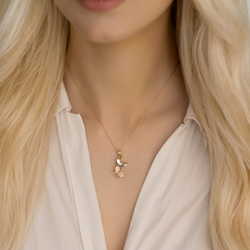 Diamond pendant Butterfly Sin