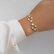 Bracelet with diamonds Gold Symphony3