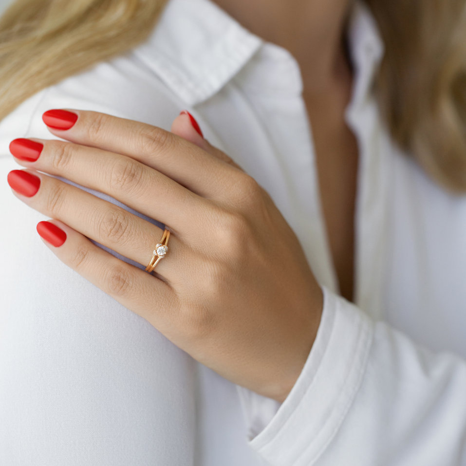 Diamond ring Graceful Amour