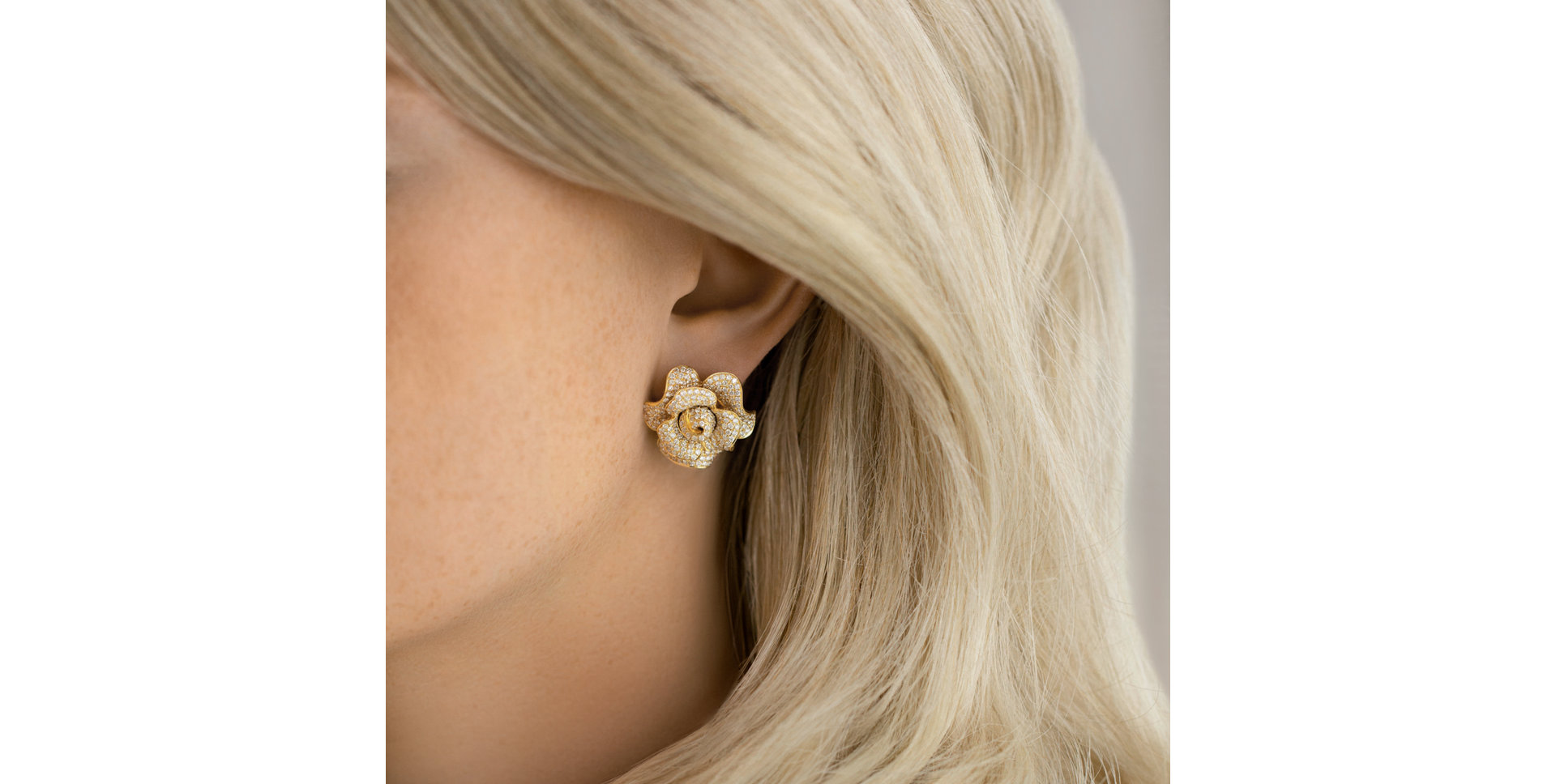 Diamond earrings Flower Treasure