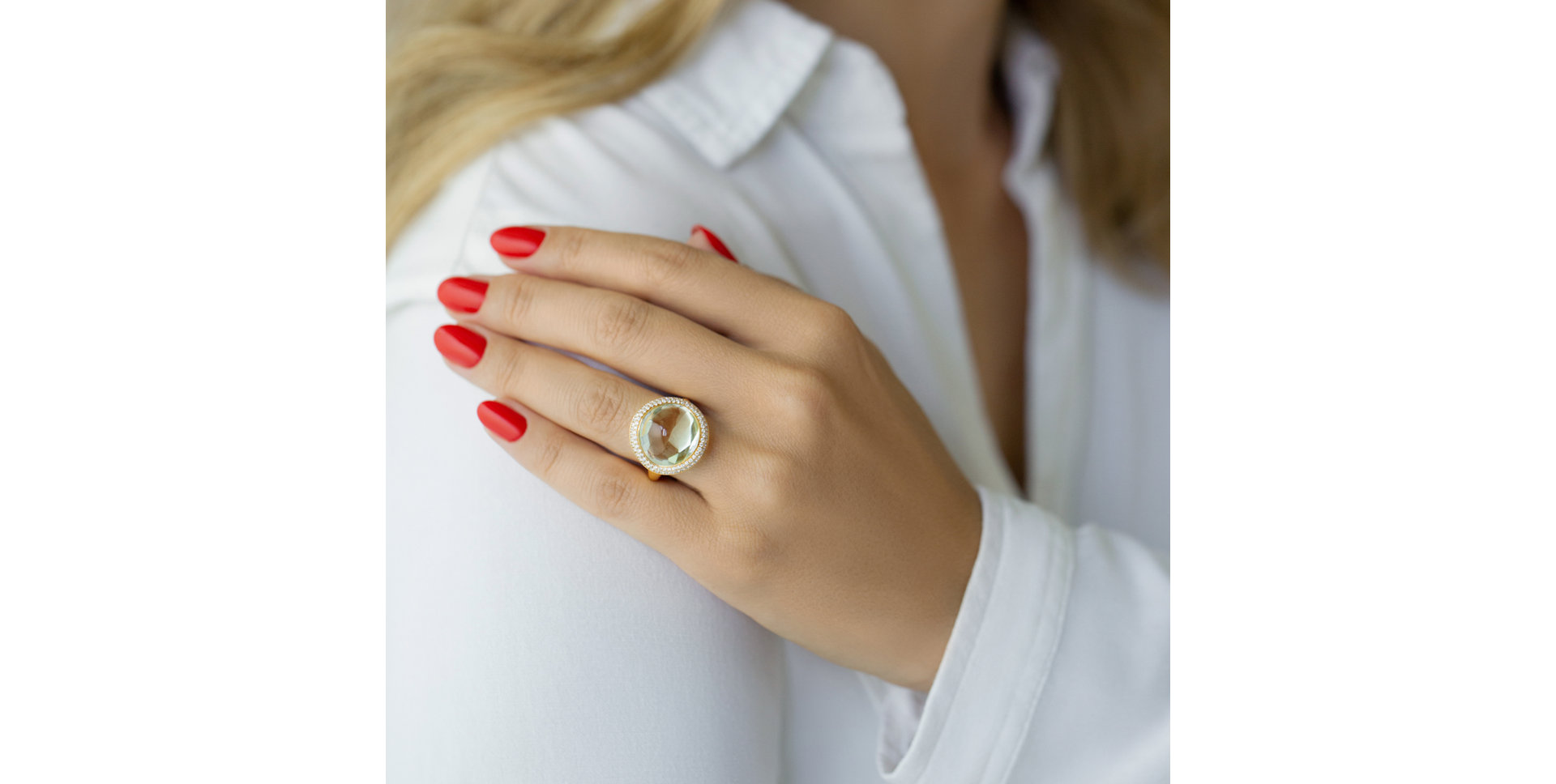 Diamond rings with Amethyst Secret Lake