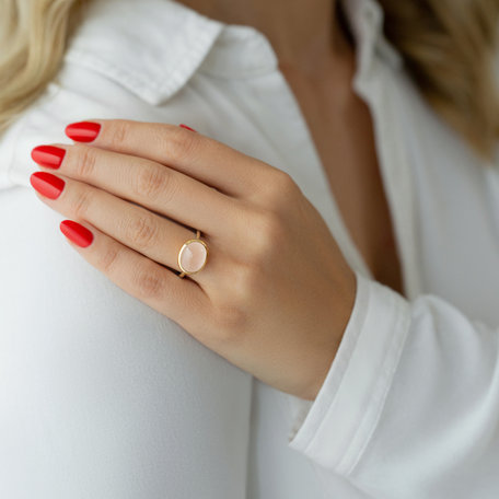 Ring with Rose Quartz Laurellie