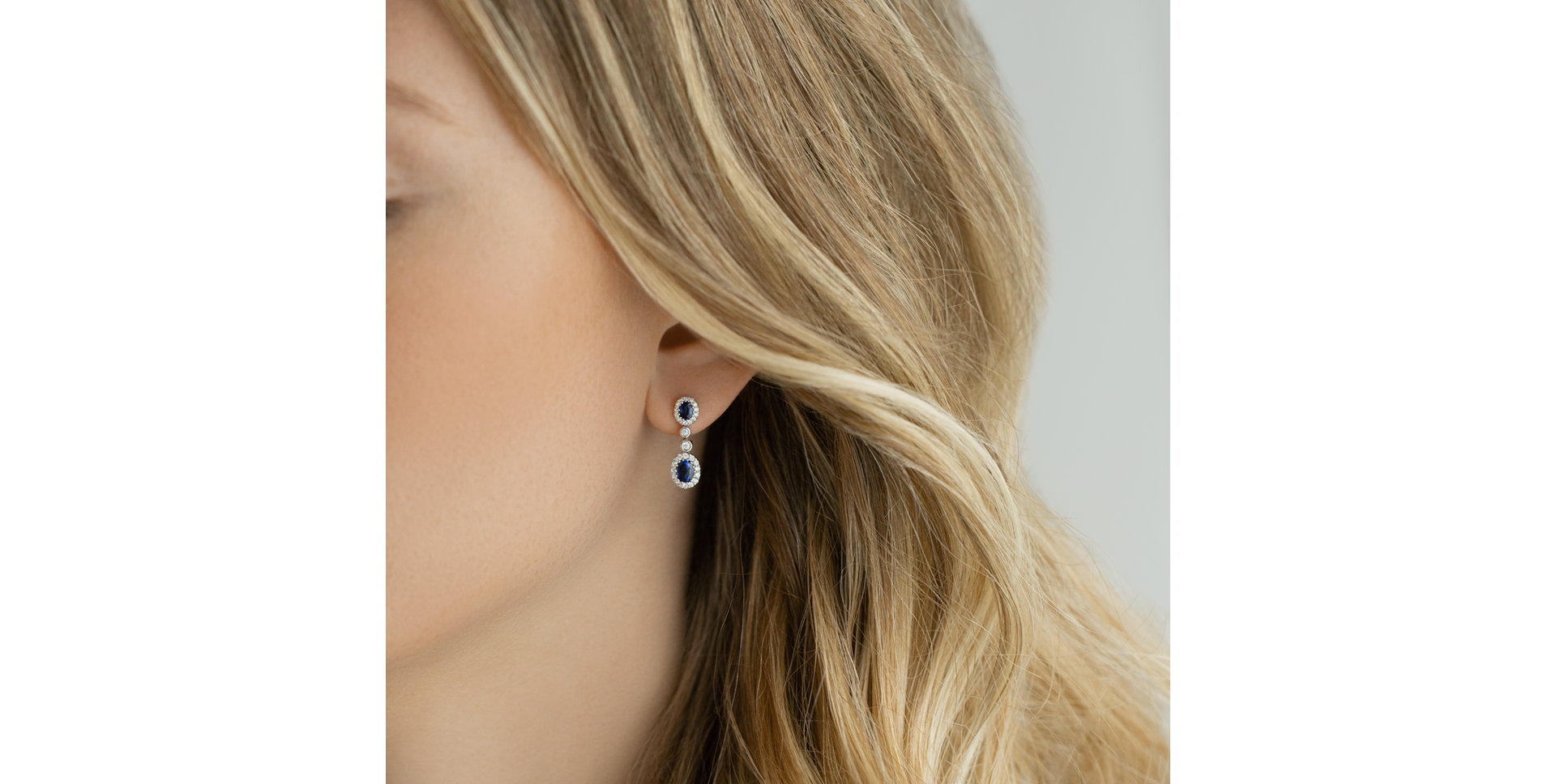 Diamond earrings and Sapphire Sapphire Jealousy