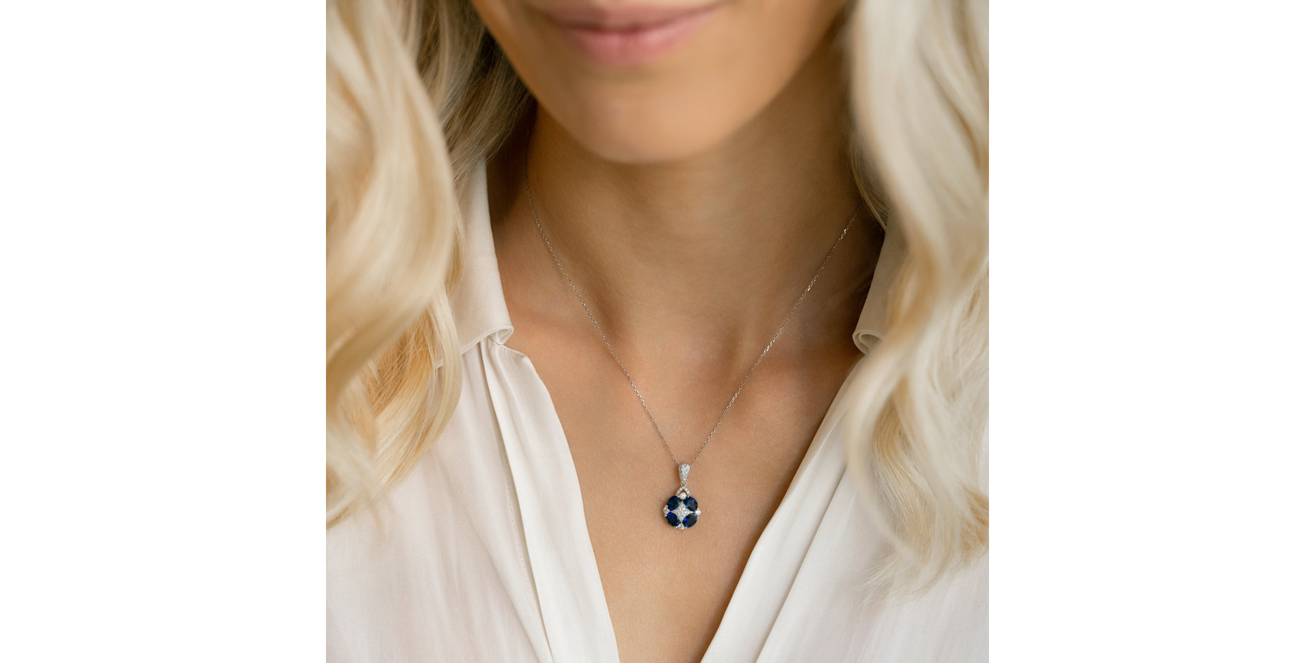 Diamond pendant with Emerald Bound by Wealth