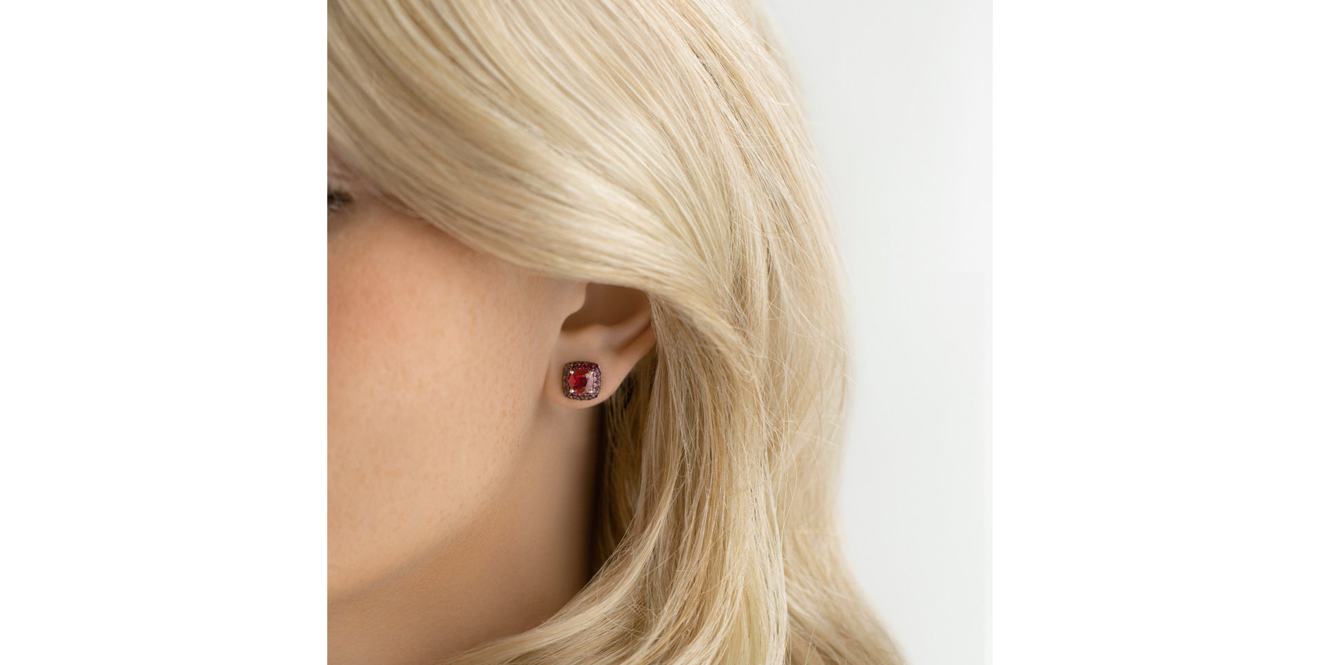 Earrings with Ruby Violette Exlusive