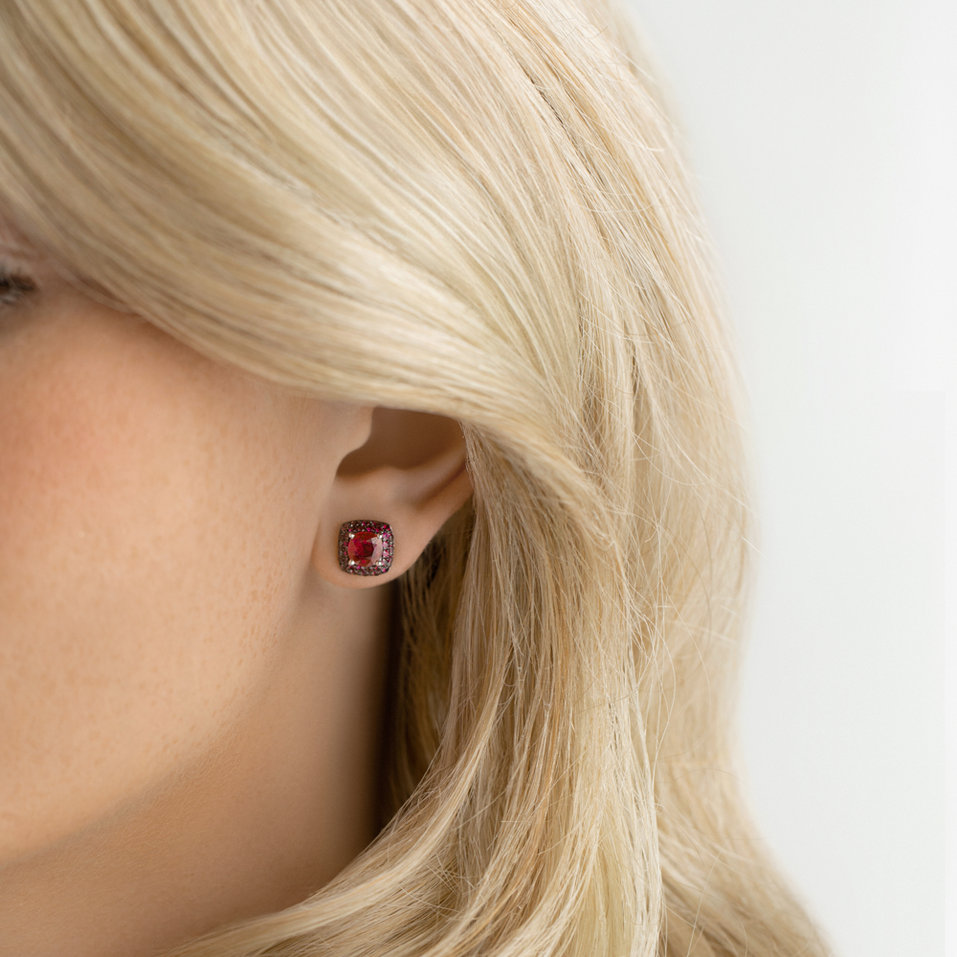 Earrings with Ruby Violette Exlusive