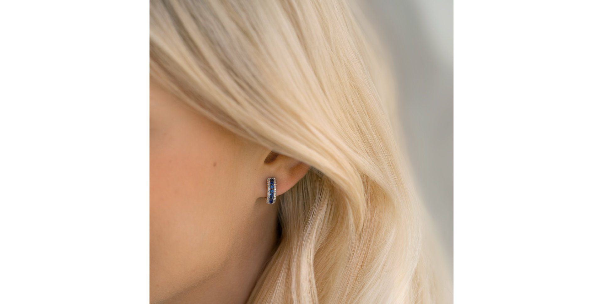 Diamond earrings and Sapphire Raulio