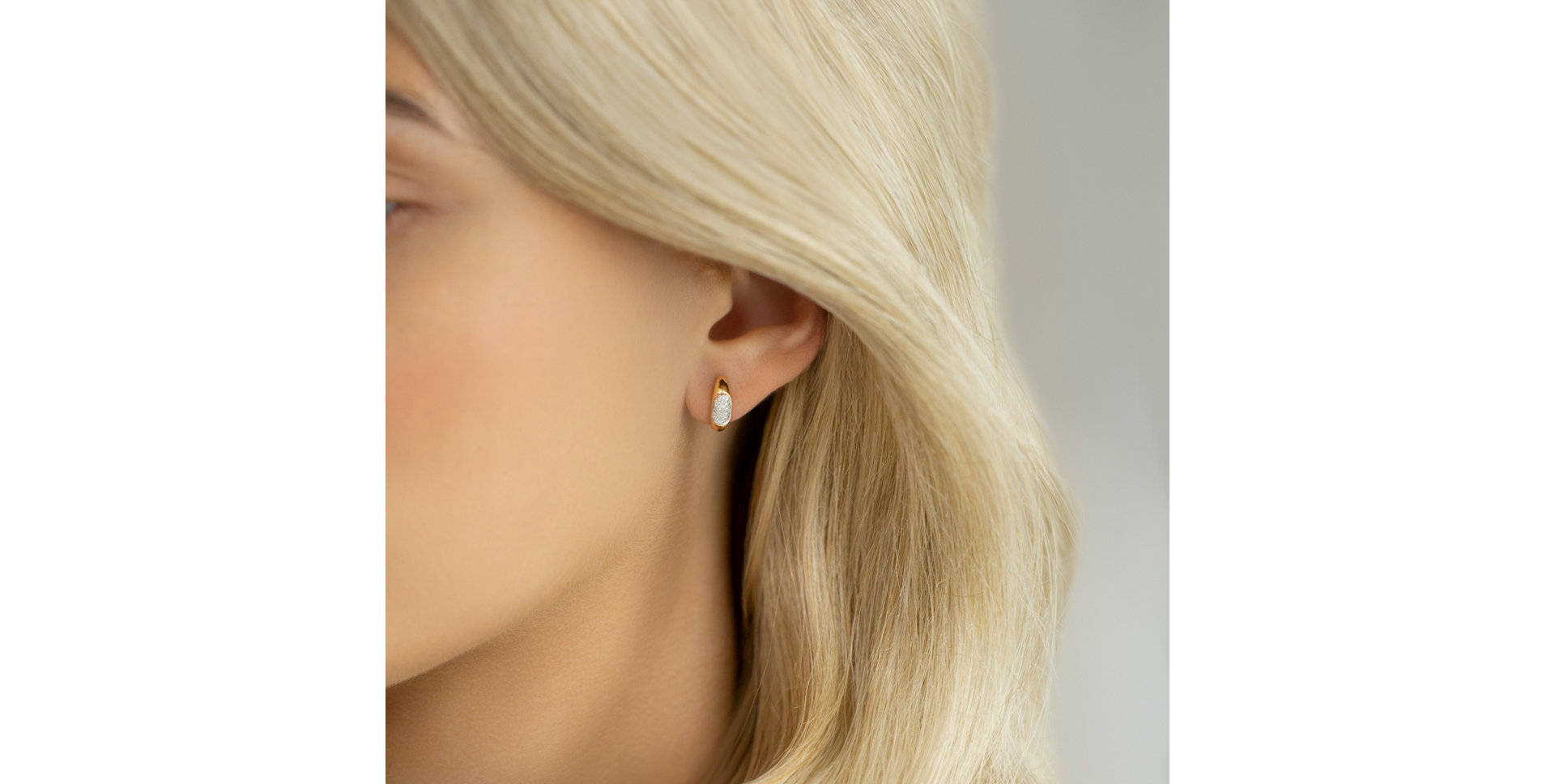 Diamond earrings Dried Plum