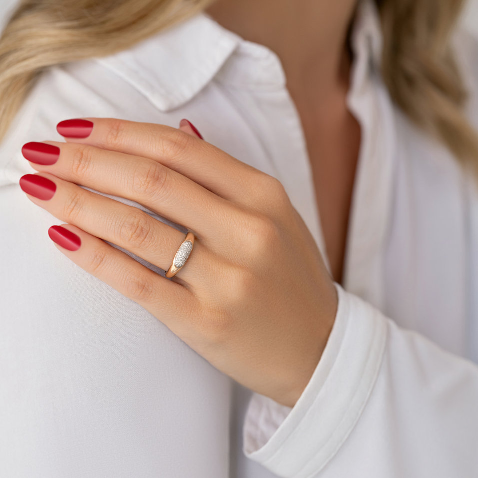 Diamond ring Grape Matte