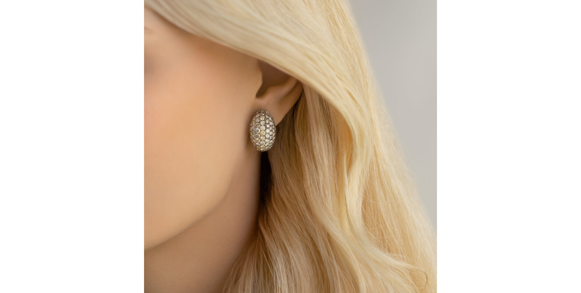 Earrings with brown diamonds Angel Symphony