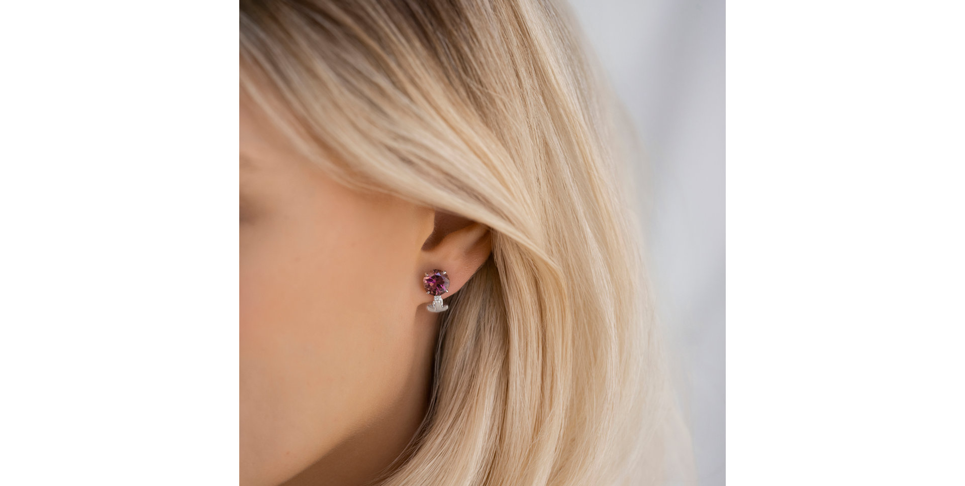Diamond earrings with Tourmaline Molly