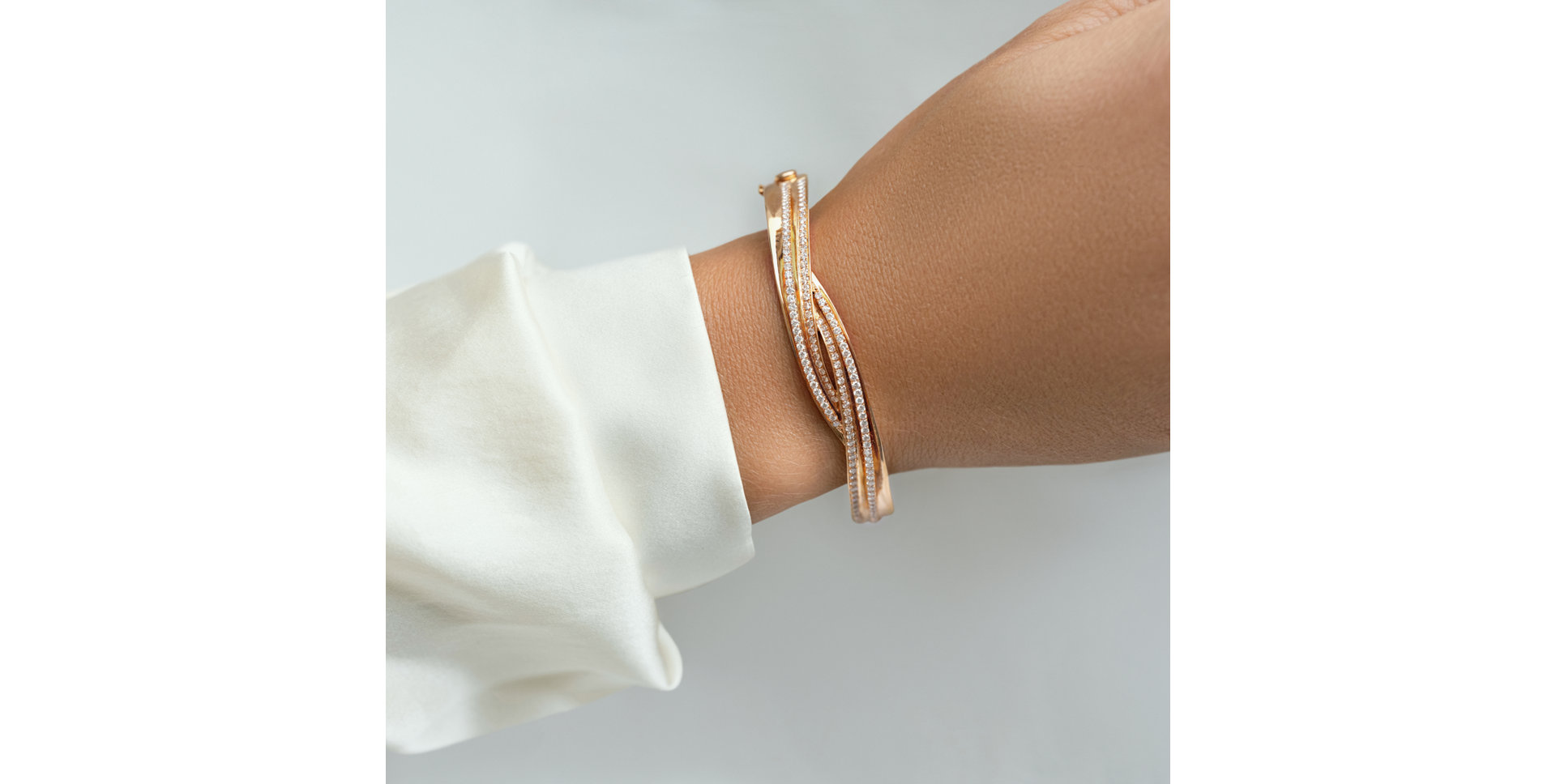 Bracelet with diamonds Miracle Ribbon
