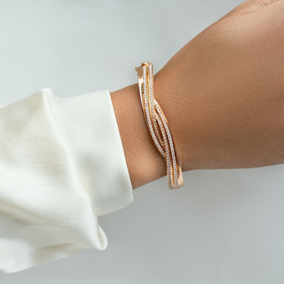 Bracelet with diamonds Miracle Ribbon
