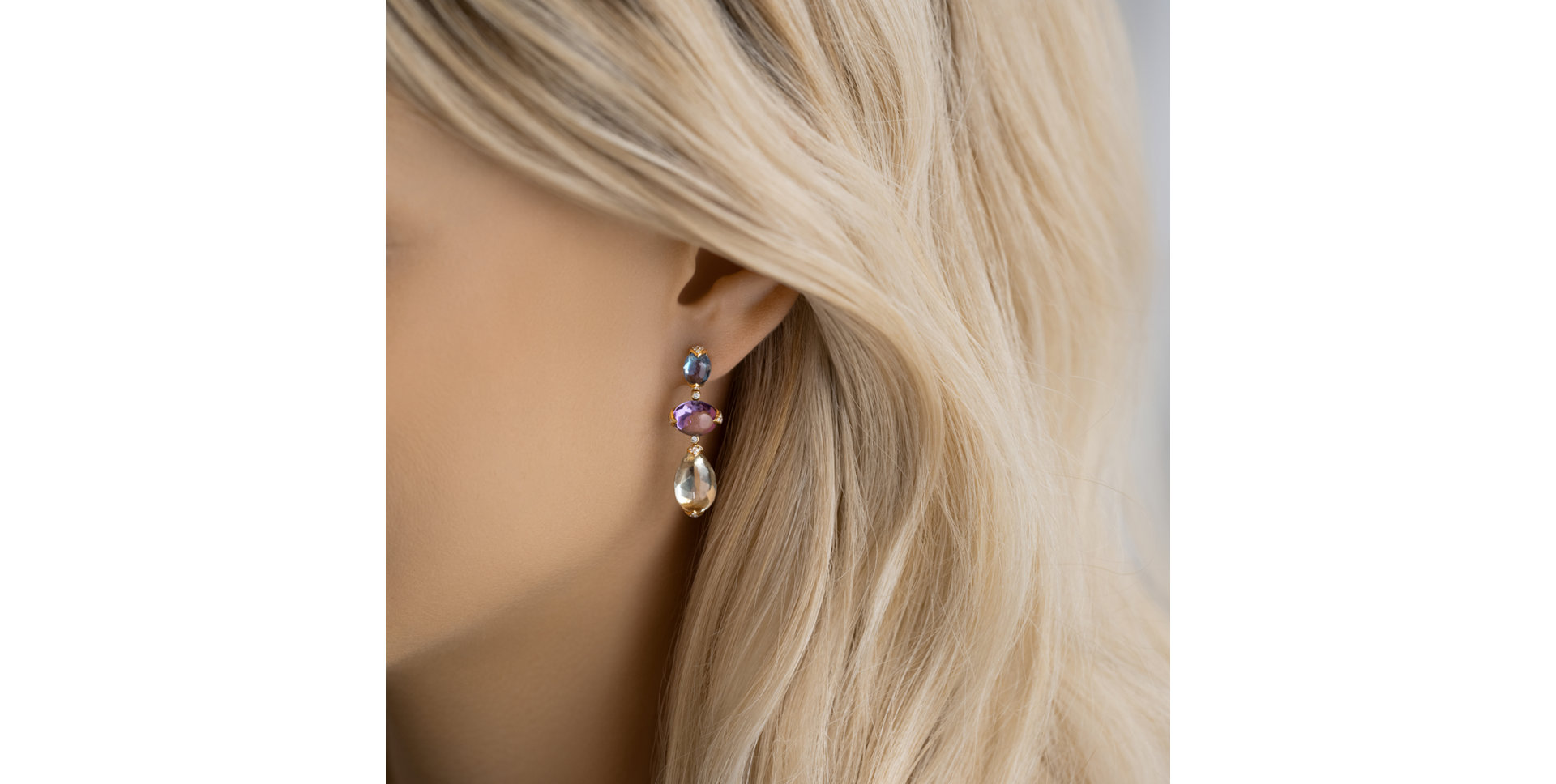 Diamond earrings and gemstones Heaven Glam