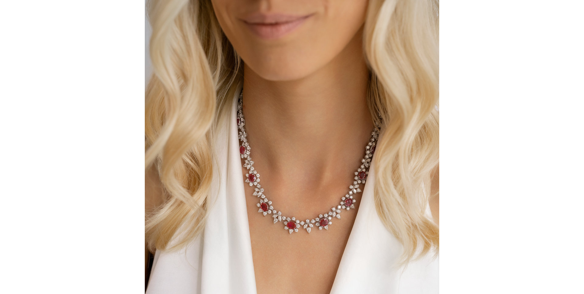 Diamond necklace with Ruby Ruby Countess