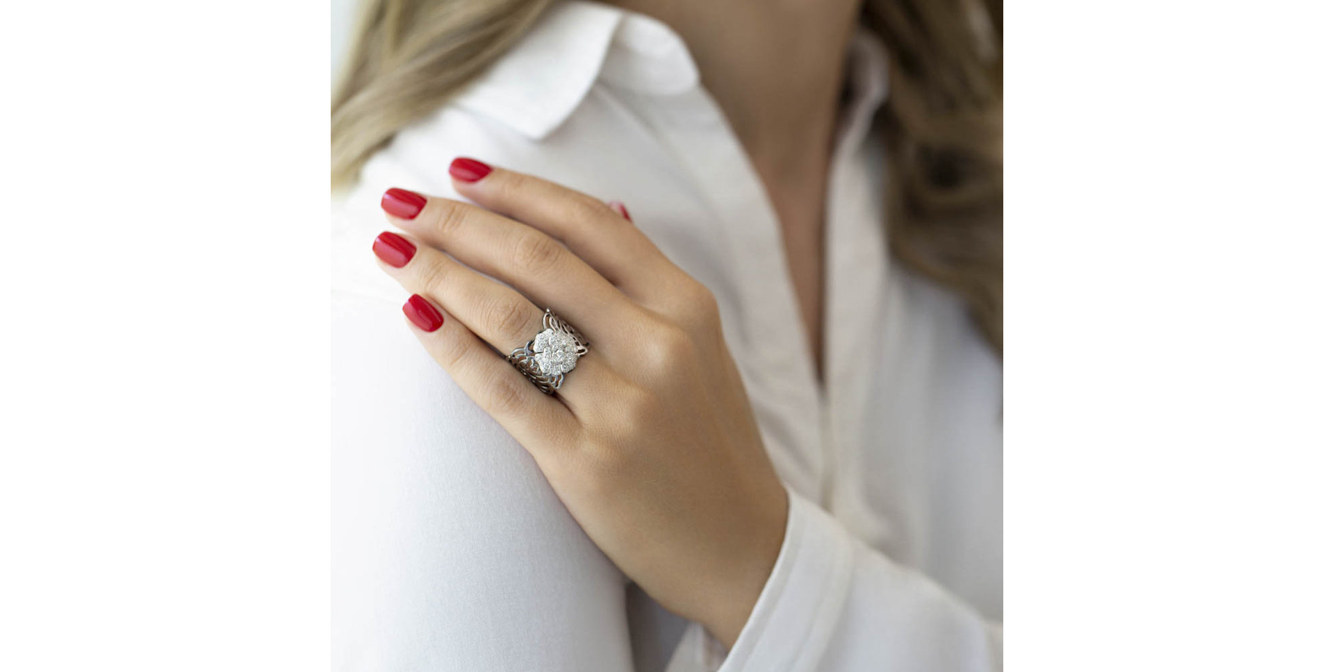 Diamond ring Charming Bloom