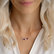 Diamond necklace with Amethyst and Garnet Celestial Radiance3