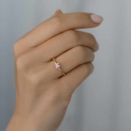 Diamond ring with Sapphire Karissa