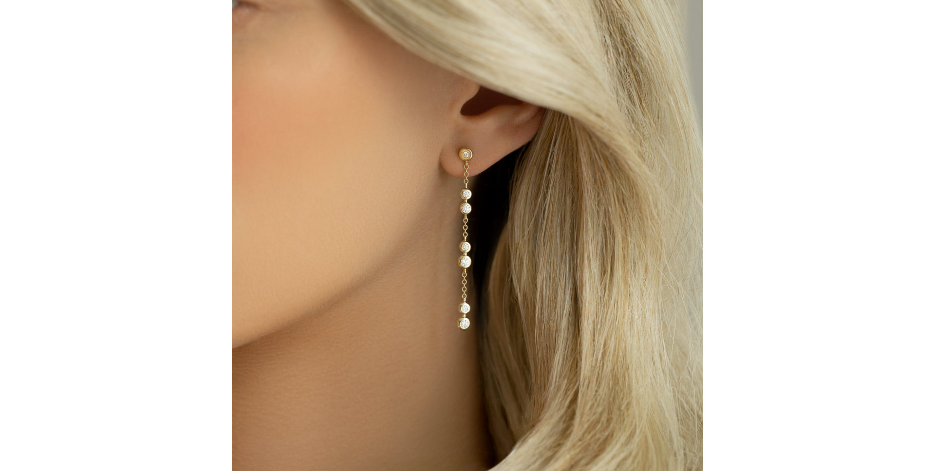 Diamond earrings Charming Waterfall