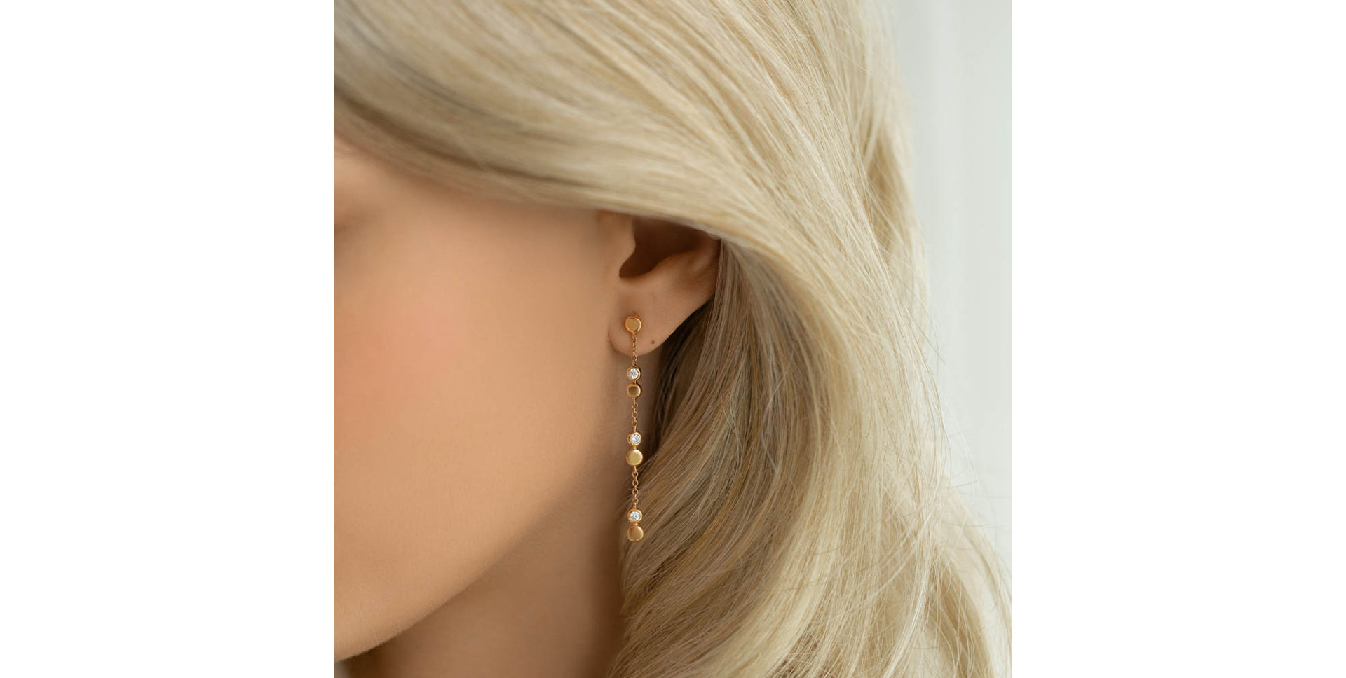 Diamond earrings Charming Waterfall