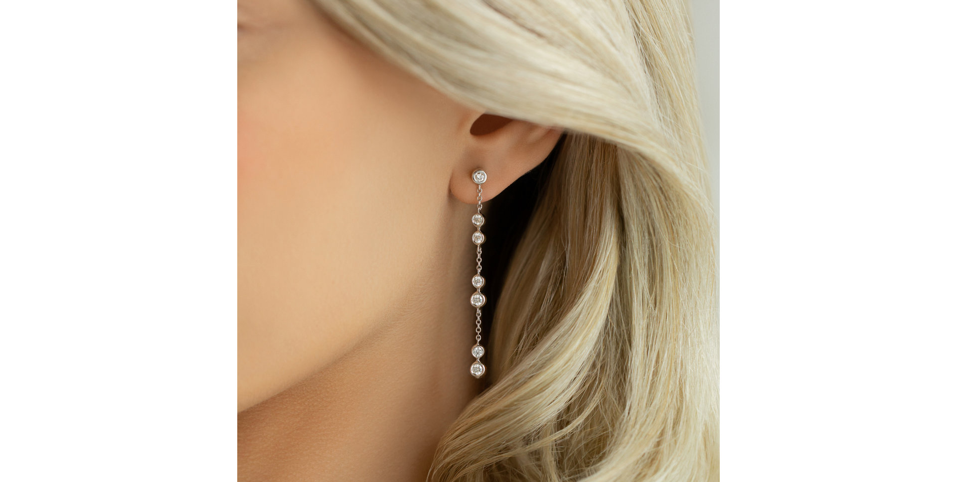Diamond earrings Charming Waterfall