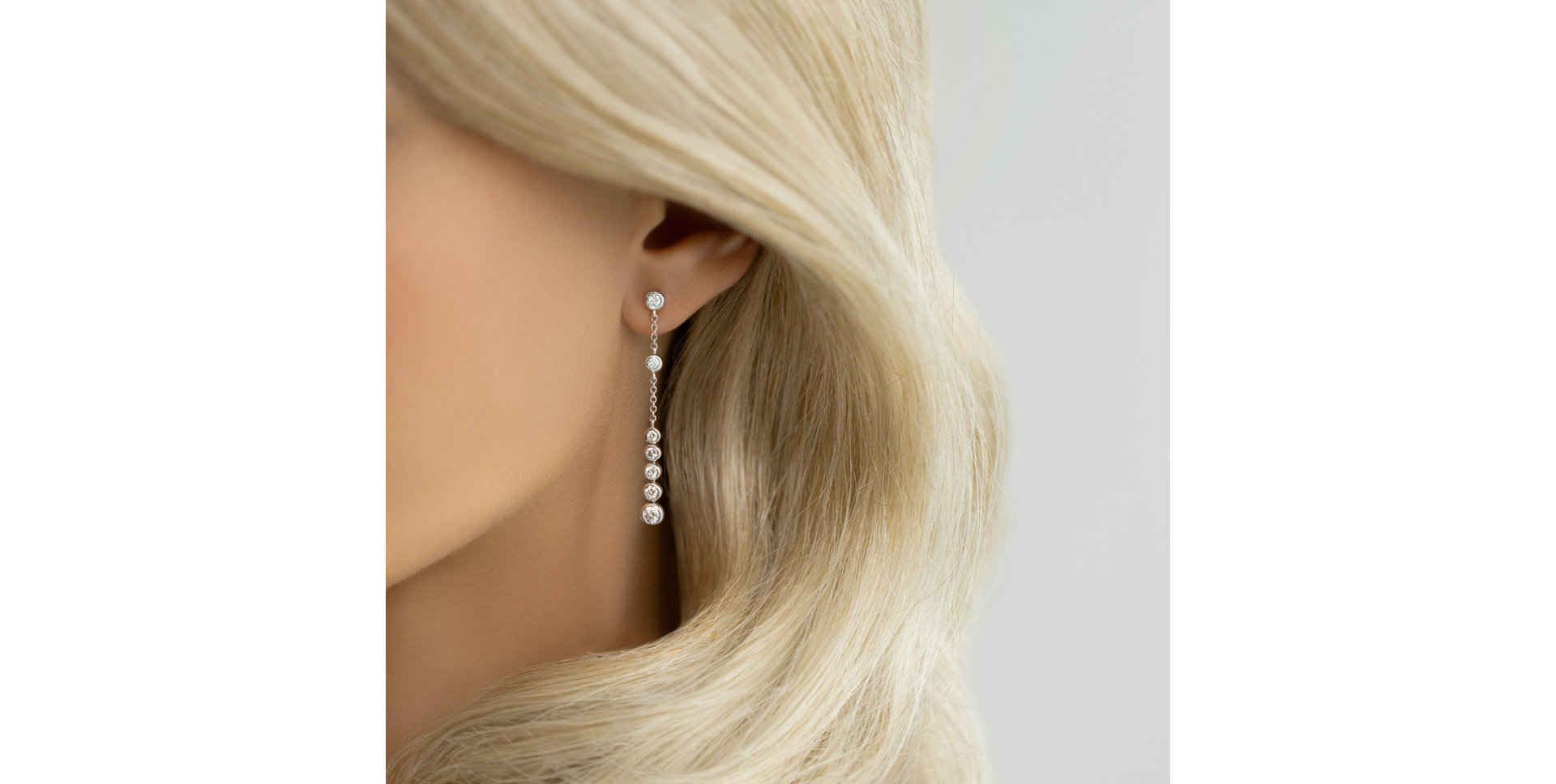 Diamond earrings Moonshine Waterfall