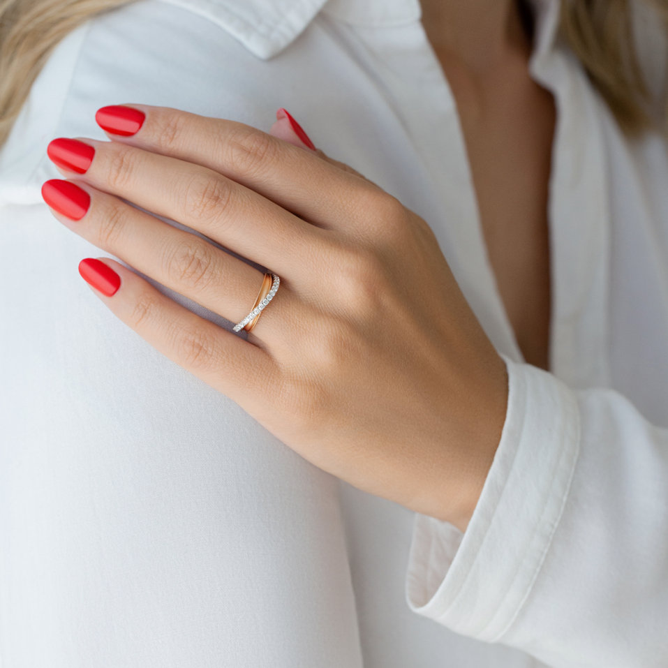 Diamond ring Ribbon Passion