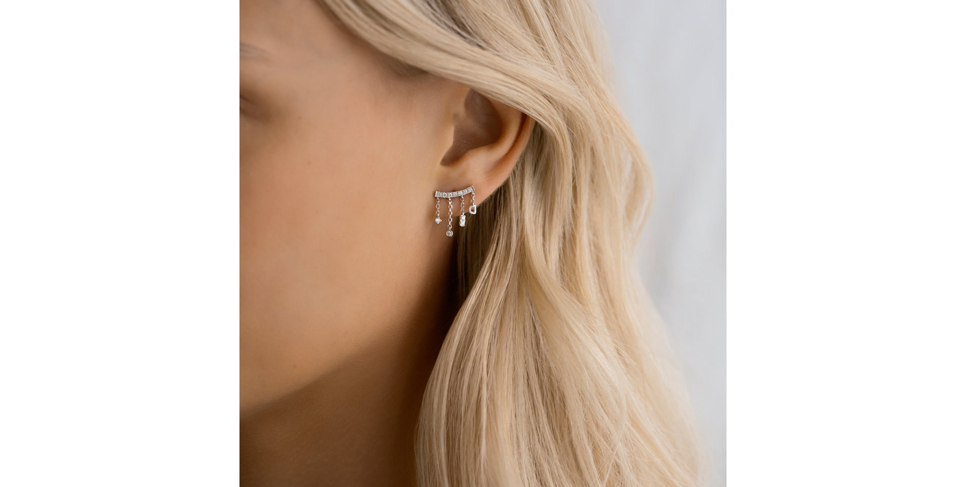 Diamond earrings Crystal Cascade