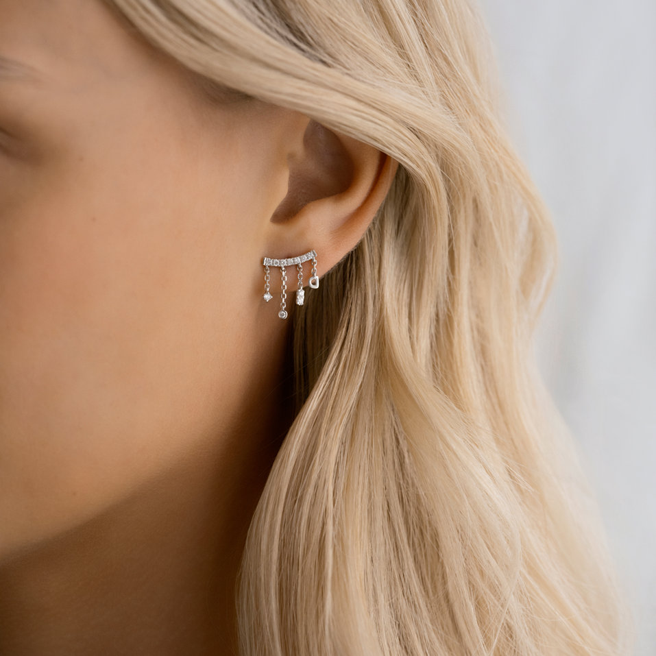 Diamond earrings Crystal Cascade