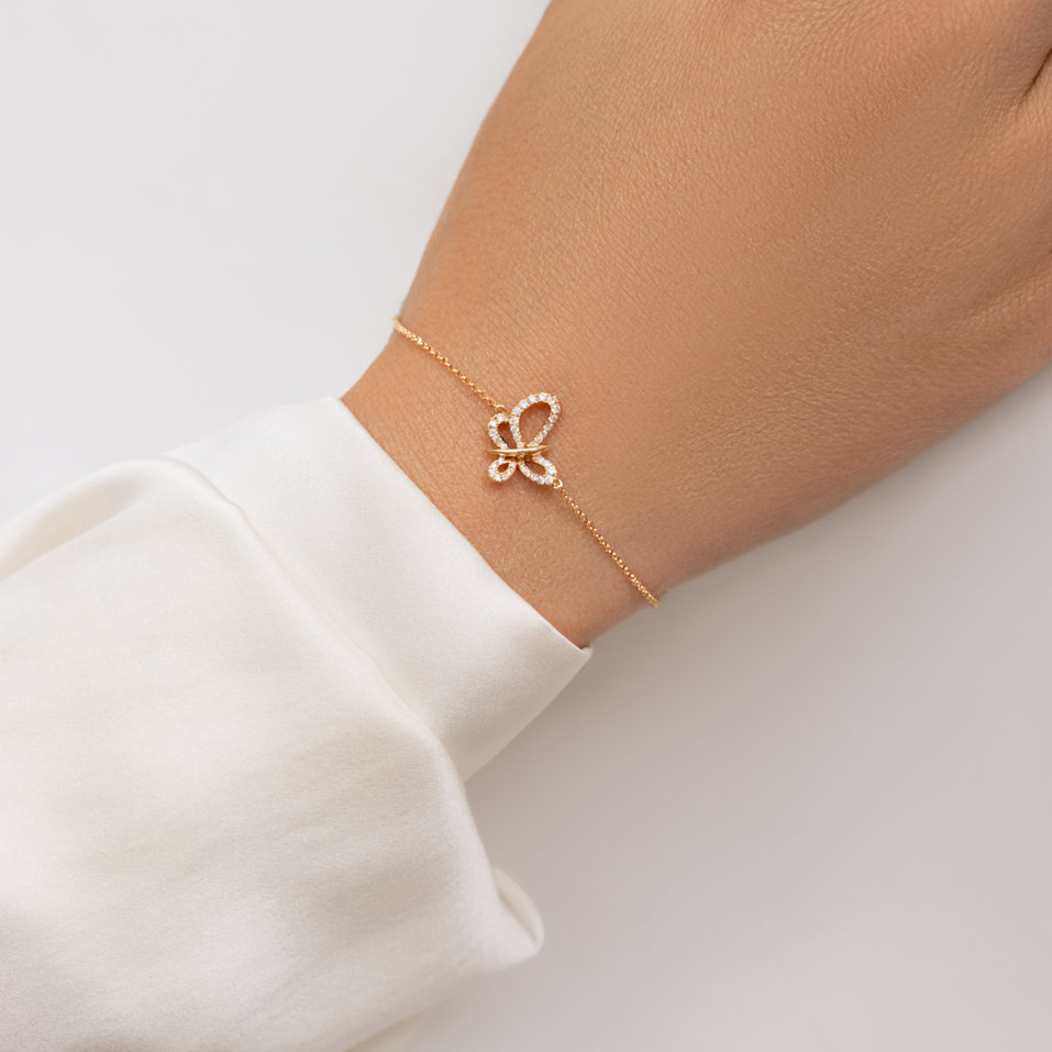 Bracelet with diamonds Aurora Wings