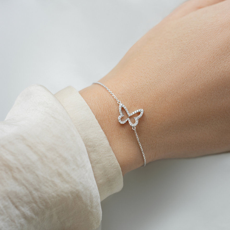 Bracelet with diamonds Radiant Wings