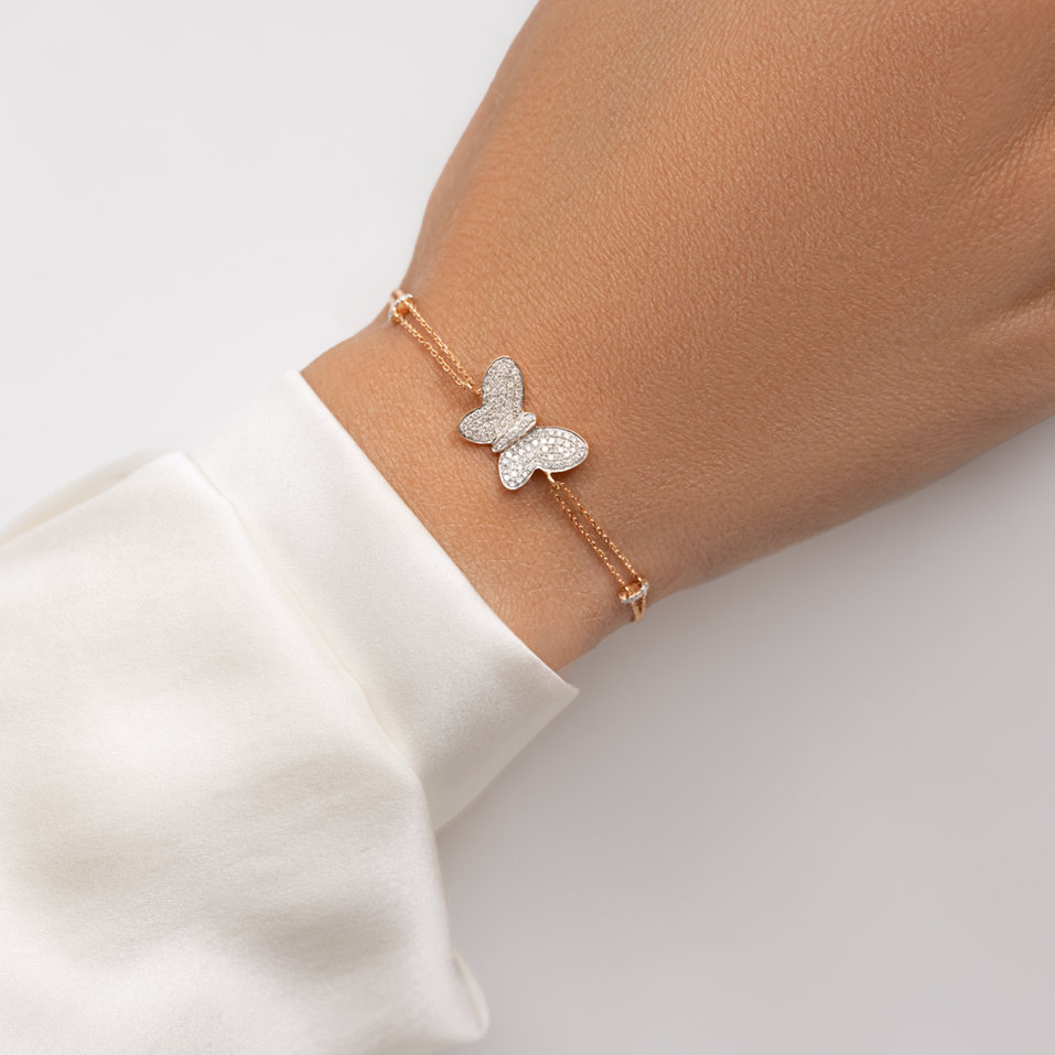 Bracelet with diamonds Fancy Wings