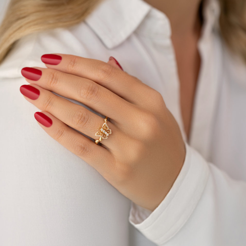 Diamond ring Royal Butterfly