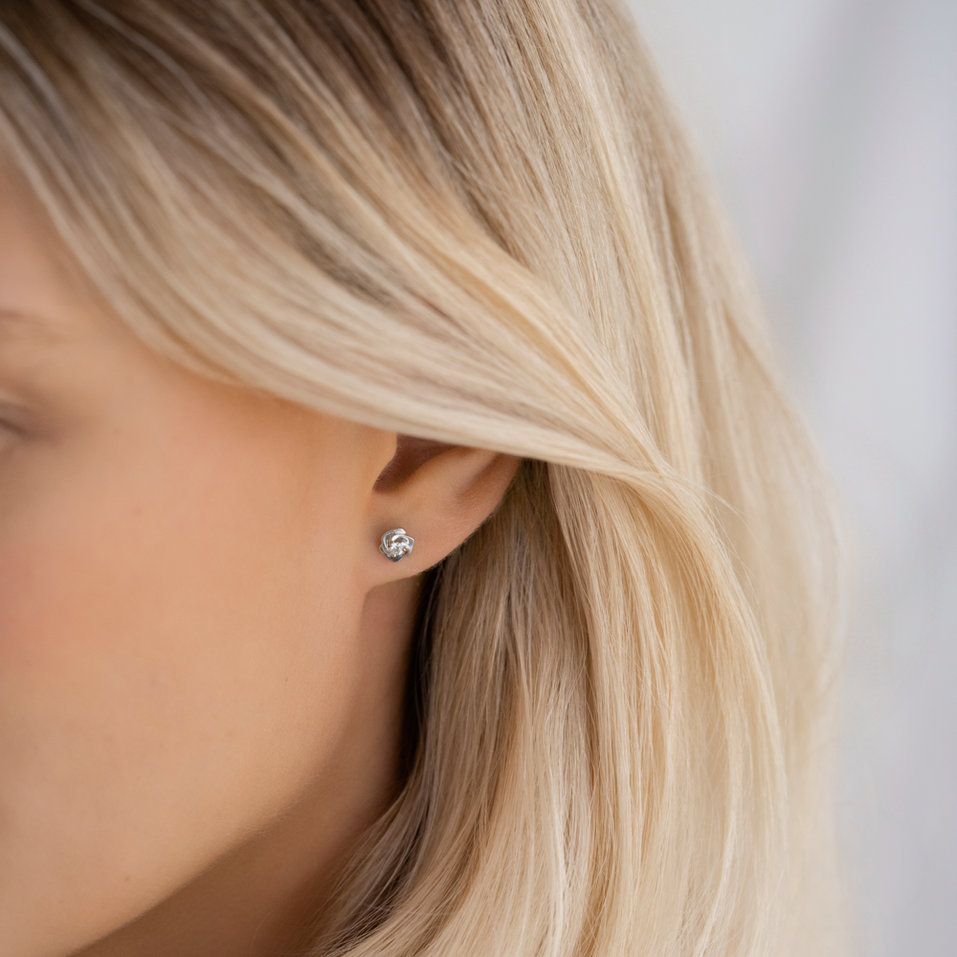 Diamond earrings Sweet Poem